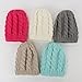 Baby Hat,Leegor Newborn Infant Knitting rosette Wool Twist Hat Soft Cap (Beige)