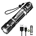 AUOPRO Rechargeable Flashlight 800 Lumens, Ultra Bright Tactical Flashlight Small Torch Light, CREE LED Taclight, IPX7 Water Resistant, 5 Modes for Camping, Outdoor Emergency Lighting