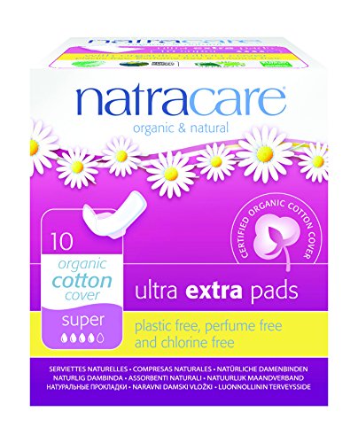Natracare ultra extra pads with wings, super, 10 count