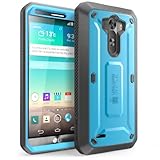 LG G3 Case, SUPCASE [Heavy Duty] LG G3 Case [Unicorn Beetle PRO Series] Full-body Rugged Hybrid Protective Case with Built-in Screen Protector (Blue/Black), Dual Layer Design + Impact Resistant Bumper