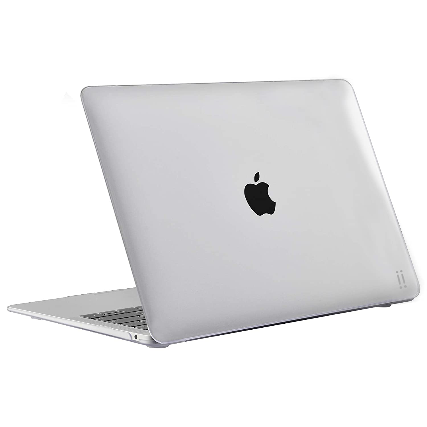 aiino Glossy - Hard Shell Case for MacBook Air 13 Inch Retina (2018-2019), Ultra Slim and Durable Cover, Transparent Plastic Hard Case with Screen Protector and Keyboard Cover - Crystal Clear