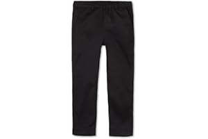 LittleSpring Boys School Uniform Pull On Pants Elastic Waist