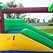Costzon Inflatable Bounce House, Kids Water Slide with Climbing Wall, Jumping Area, Plash Pool, Including Oxford Carry Bag, Repairing Kit, Stakes, Hose