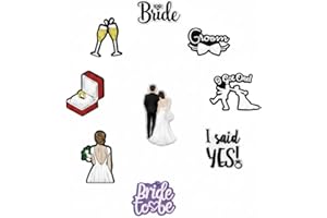 Wedding Shoe Charms, Bride Shoe Charm, Bridal Themed Charms for Shoes & Decorations, Engagement Party, Bachelorette, Bride & 