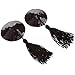 Ayliss® Sequin Lingerie Tassel Breast Bra Stickers Nipple Covers-Black