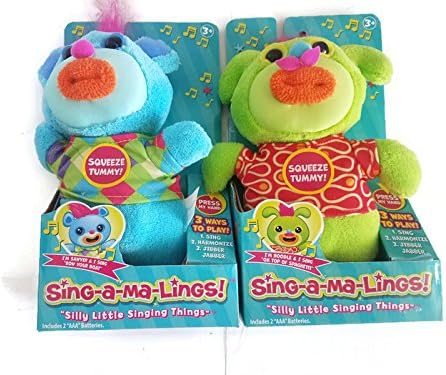 Singamaling Sawyer &amp; Noodle Plush Sings bundle of 2
