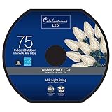 Celebrations 47735-71 C9 Led Light Bulbs On A Reel, 49', Warm White
