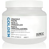 GOLDEN Artist Colors Crackle Paste, 32 fl. oz. Jar | Artist grade texture medium; develops crackled surfaces, ideal for textured grounds. Opaque
