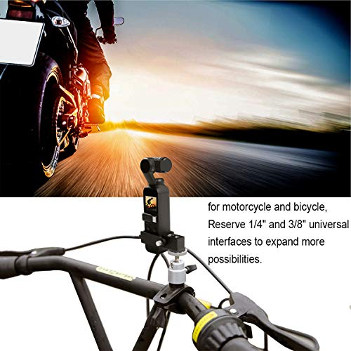 O'woda Universal Bicycle Bracket Bike Mount Clamp Holder Stand for DJI OSMO Pocket Handheld Gimbal Stabilizer Expansion Accessories