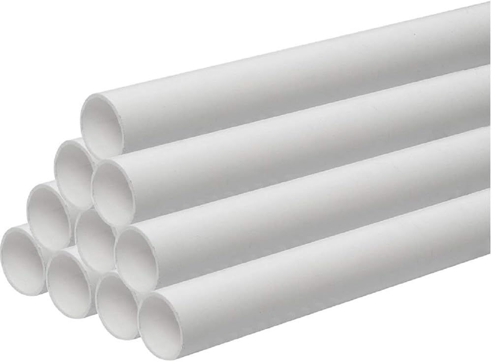 FloPlast White 21.5mm Solvent Weld Overflow Pipe 4x1m Cut to Size