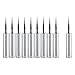 10Pcs 900M-T-I Copper Base Lead-Free Electroplated Iron and Nickel Replaceable Solder Iron Tips Low Temperature Soldering Station Tool Shape I