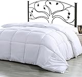 Ultra Soft Comforter Duvet Insert ( White, Twin ) - Hypoallergenic, Plush Siliconized Fiberfill, Box Stitched, Down Alternative Comforter, Protects Against Dust Mites and Allergens - by Utopia Bedding
