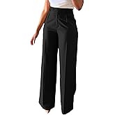 Cheroma Dress Pants for Women Wide Leg High Waisted Straight Slacks Work Trousers