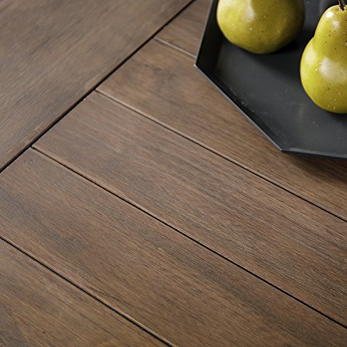 Zinus Wood Metal Coffee Table, 47 in x 23.5 in x 18 in, Brown Pricepulse