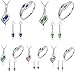 iLH Clearance Deals Necklace+Earrings+Bracelet Jewelry Set Womens Mixed Style Bohemia Color Bib Chain Necklace Bracelet Earrings Jewelry by (deep Blue)