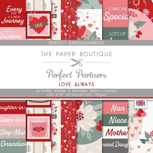 The Paper Boutique - Perfect Partners - Love Always Embellishment Pad