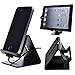 OWIKAR Desktop Cellphone Stand, Solid Aluminum Metal Charging Dock Mount Holder Stander Cradle Compatible with iPhone Samsung Galaxy S7 Edge S6 & Other Smartphones (Black)