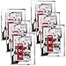 Schliersee 4x6 Glass Picture Frame Set of 6, Multi 4 by 6 Frames Silver Mirrored Edge Tabletop Decor for Office Bedroom