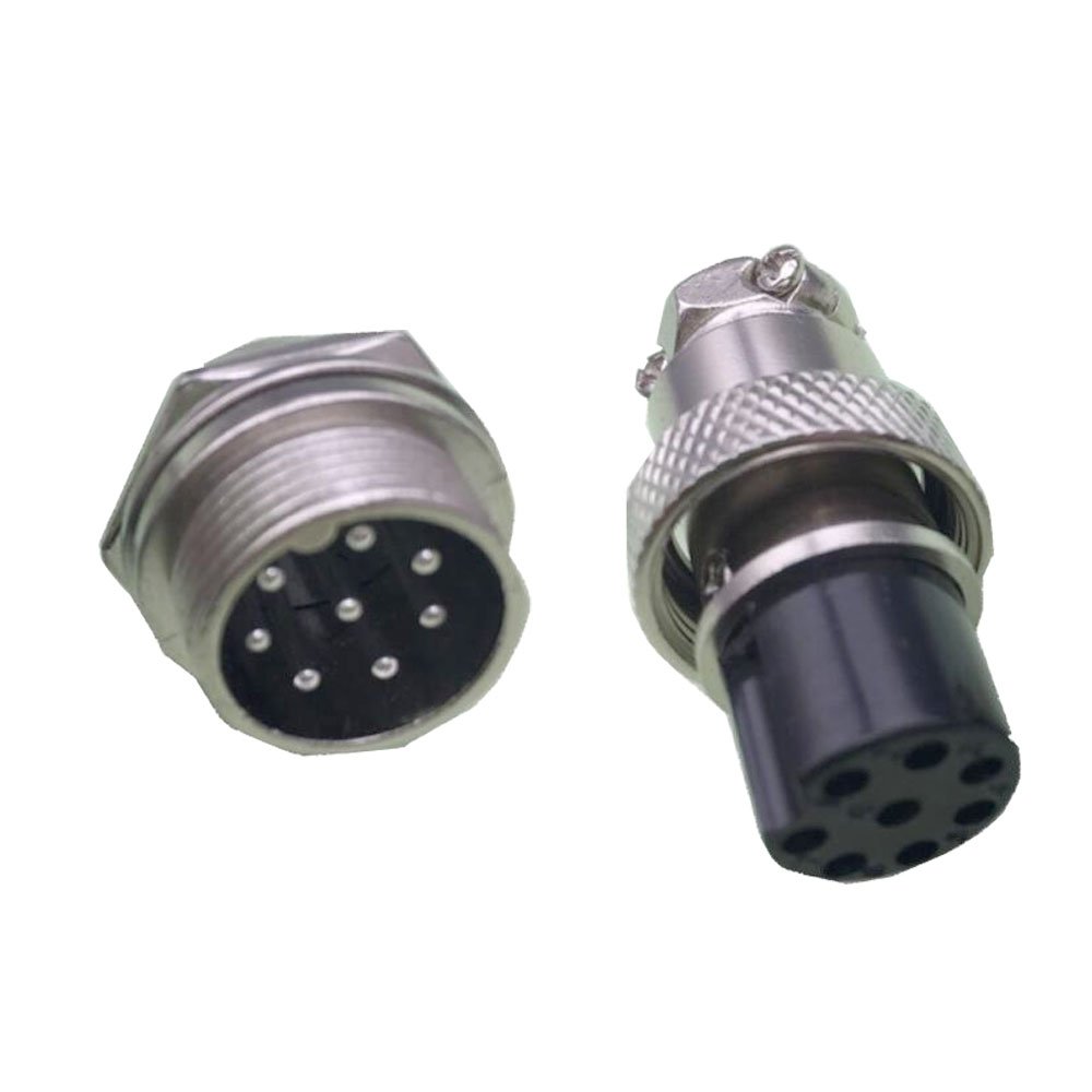 CNLW 5 sets/kits 8 PIN 16mm GX16-8 Screw Aviation Connector Plug The aviation plug Cable connector Regular plug and socket