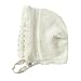 Toubaby Toddler Girl Autumn Winter Pink Lace Bonnet Baby Hats 0-18M (0-6M, White)