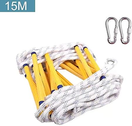 Carlampcr Brandladder Reddingstouw Noodgevallen Veiligheid Reactie Brandredding Zelfredding Klimmen Vluchtboom Voor Kinderen En Volwassenen Vluchting Van Raam En Balkon 15 M Amazon Nl
