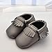 Voberry® Infant Baby Tassels Sneakers Soft Sole Anti-Slip Prewalker Toddler Moccasins (0~6 Month, Grey)