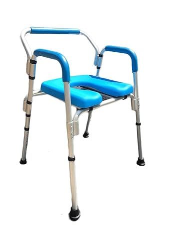 Commode Chair Shower Chair Versatile Tm 3 In 1 Padded Commode Shower Chair Institutional Quality Padded Armrests And Back Adjustable Height
