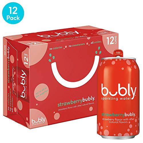 bubly Sparkling Water, Strawberry, 12 fl oz. cans (12 Pack)