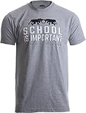 School is Important, but Rugby is Importanter | Funny Rugger Unisex T-shirt-Adult,L