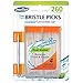 DenTek Deep Clean Dual Ended Mint Bristle Picks | Anti-Microbial Carrying Cases Included | 260-Count | 1-Pack