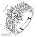 joyliveCY Fashion 925 Sterling Silver Jewelry Inlay Multi Zircon Upscale Luxury Party Ring Size 8