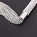 ClearUmm Metal Alloy Chain Tassel Short Horse Riding Whip Crop Crystal Handle