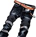 YTD Mens Distressed Ripped Biker Slim Jeans Stretched Moto Denim Pants Black