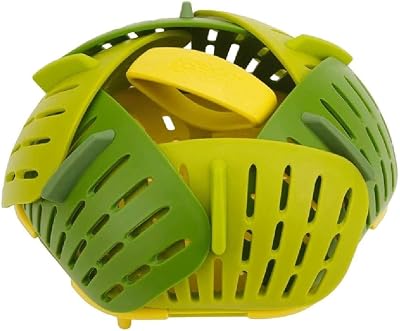 Joseph Joseph Bloom Folding Steamer Basket Green 4 Self-Adjusting