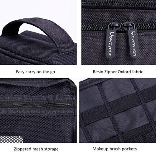 Rownyeon 3 Layers Waterproof Makeup Bag Cosmetic Bags Travel Organizer Mini Train Case with Adjustable Dividers for Cosmetics Makeup Brushes Toiletry Jewelry Digital Accessories 4 Rownyeon 3 Layers Waterproof Makeup Bag Cosmetic Bags Travel Organizer Mini Train Case with Adjustable Dividers for Cosmetics Makeup Brushes Toiletry Jewelry Digital Accessories