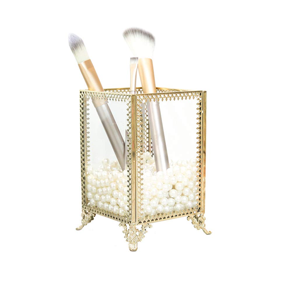 Amazon Com Xinhome Makeup Organizer Glass Cosmetic Display Cases