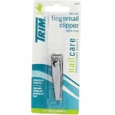 Trim Deluxe Fingernail Clipper with File, Nail Care, Professional Quality, Hands, 1 Count, Pack of 10