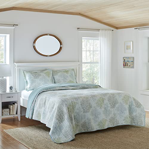 Laura Ashley Home Saltwater Collection Quilt Set 100 Cotton