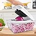 Vegetable Chopper, ONSON Onion Chopper Spiralizer Vegetable Slicer Dicer - Mandoline Slicer WITH LARGE CONTAINER Food Chopper - Veggie Chopper Vegetable Cutter Potato Slicer - Choppers and Dicers