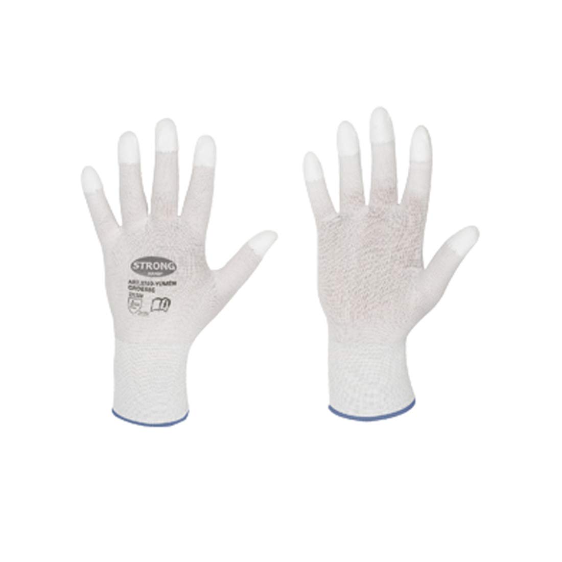 Work Gloves with PU Fingertips for Goldsmiths and Watchmakers for Polishing L