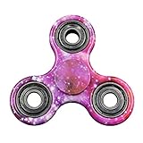 Balai Fidget Spinner Triangle Hand Spinner Camouflage, Stress Reducer Relieve Anxiety and Boredom Camo (Night Stars)