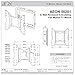 In Wall Recessed Full Motion TV Mount with Zero Clearance for 32 to 55 Inch TVs LCD, LED, or Plasma - Extends 19 Inches