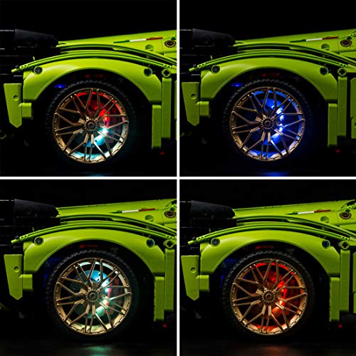 FADF-LED-Kit-di-Illuminazione-per-Lego-Lamborghini-Sin-FKP-37-Multieffetto-Telecomando-LED-Luci-Illuminazione-Compatibile-Lego-42115-Non-Include-Il-Set-Lego