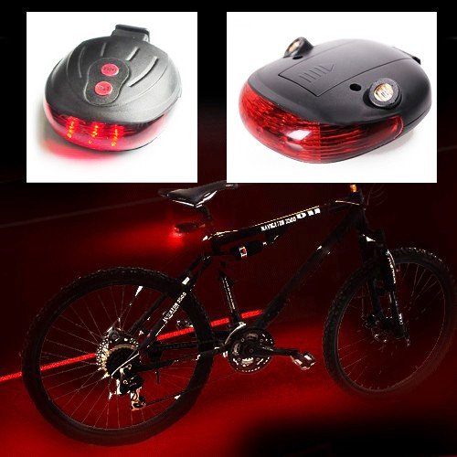 bike light with laser lane