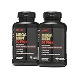 GNC Mega Men 50 Plus, 2 Pack, 120 Caplets 60 Servings in Each Bottle
