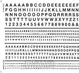 Railroad Gothic Letters, Black