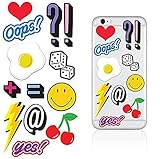 iDecoz Oops Reusable Vinyl Decal Sticker Skin For ALL Cell Phones & Cases / iPhone 7 / 7 Plus / 6 / 6 Plus / 6S / 6S Plus / SE / 5S / 5C / 5 / Galaxy / MacBook Laptop iPad Water Bottle & More!