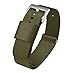 Barton Jetson NATO Style Watch Strap - 18mm 20mm 22mm or 24mm - Army Green 22mm Nylon Watch Band
