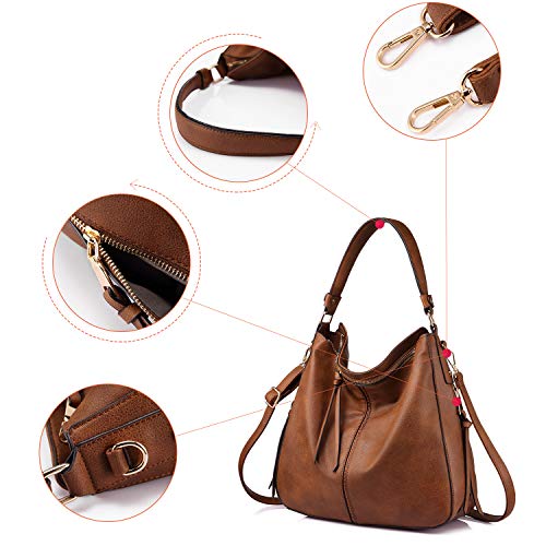 Designer Faux Leather Hobo Bag - Image 5
