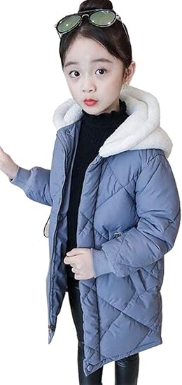 Amazon Youyouok 女の子 ダウンジャケット 秋冬服 綿入れの上着 女の子用の綿入れ 中長項 子供用の綿入れの上着 子供服 オーバー 厚い ファッション 110 160 コート ジャケット 通販